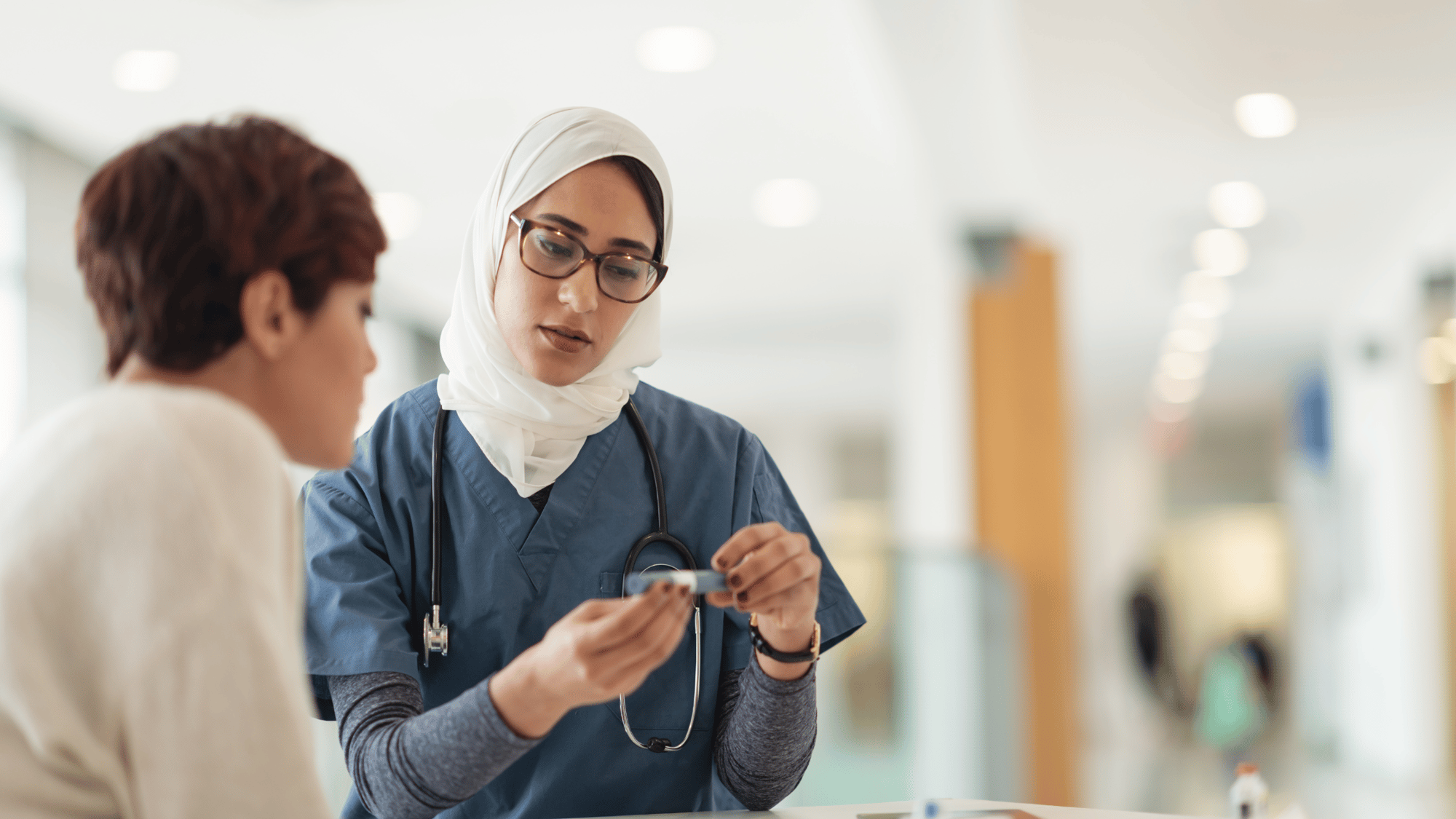 doctor talking to a patient